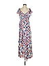 Tanya Taylor 100% Silk Print Blue Casual Dress Size 2 - photo 1