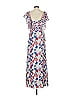 Tanya Taylor 100% Silk Print Blue Casual Dress Size 2 - photo 2