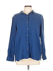 Anne Klein Long Sleeve Button Down Shirt