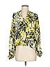 Parker 100% Silk Yellow 3/4 Sleeve Silk Top Size XS - photo 1