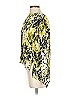 Parker 100% Silk Yellow 3/4 Sleeve Silk Top Size XS - photo 5