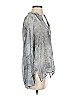Vince. 100% Silk Gray Long Sleeve Silk Top Size S - photo 4