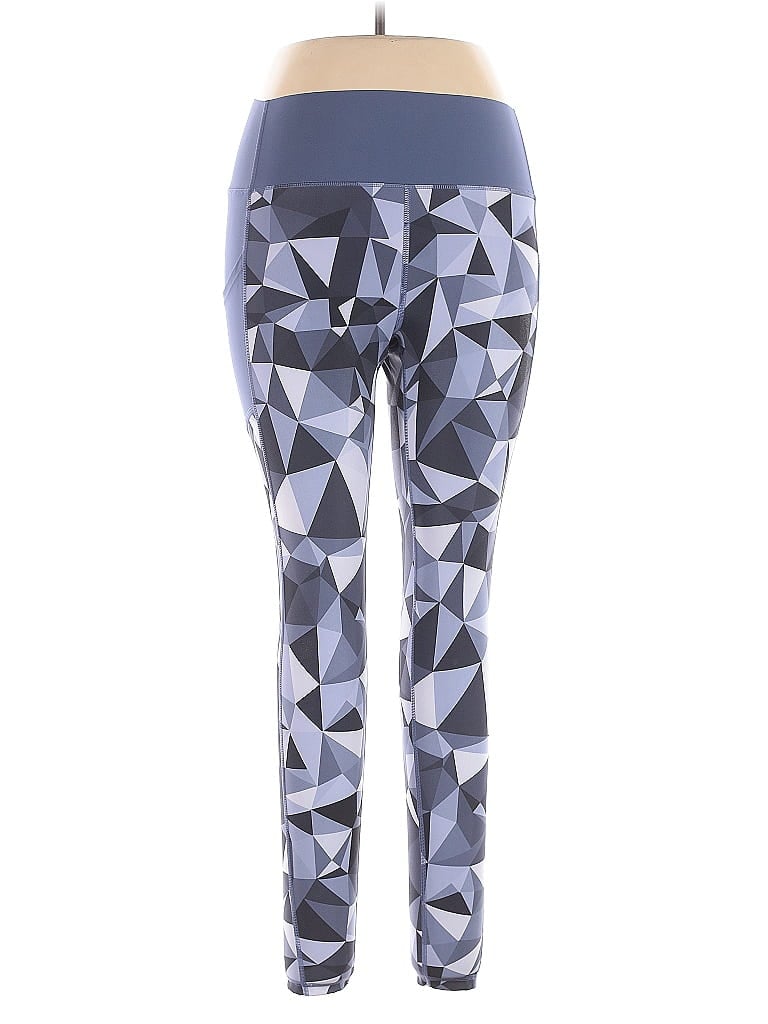 Gap Fit Graphic Blue Active Pants Size L - photo 1