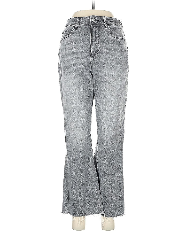 Ann Taylor LOFT Chevron-herringbone Silver Jeans Size 29 waist - photo 1