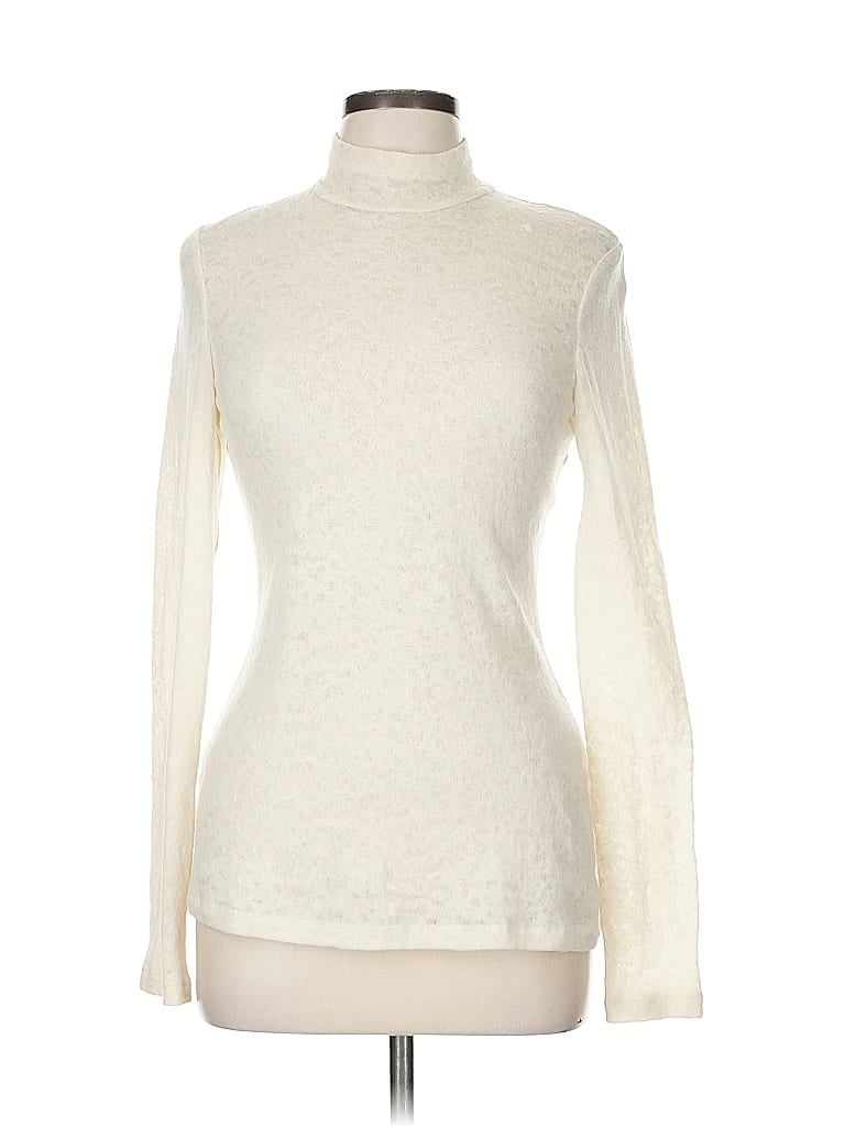 Worth Ivory Long Sleeve Turtleneck Size M - photo 1