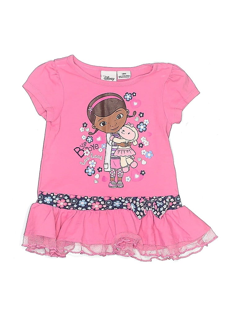 Disney Pink Short Sleeve Top 12-18 MO / 18 MO - photo 1