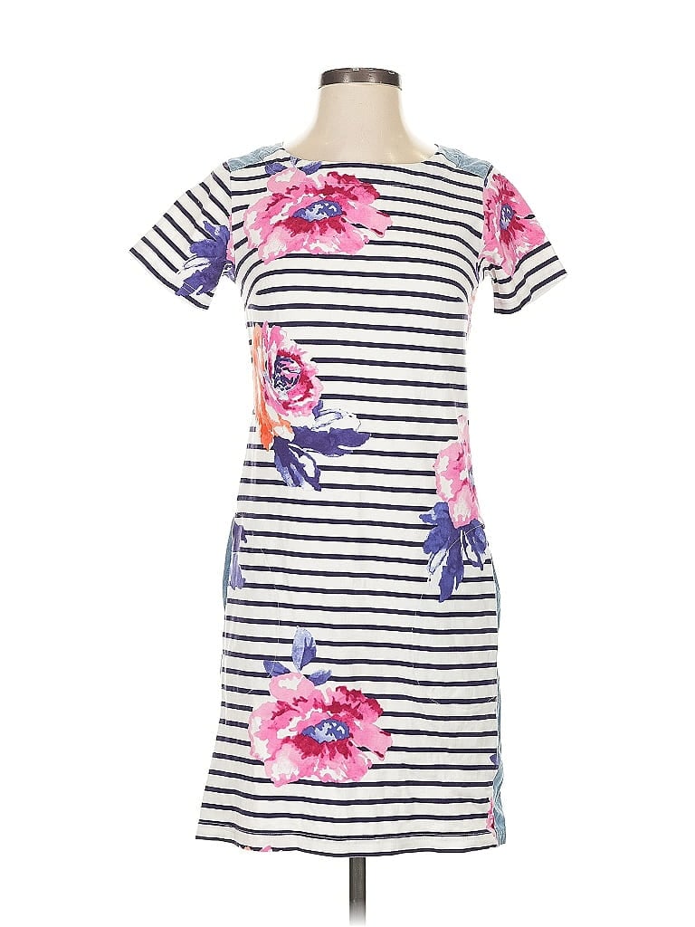 Pre-owned Joules Casual Dress In White