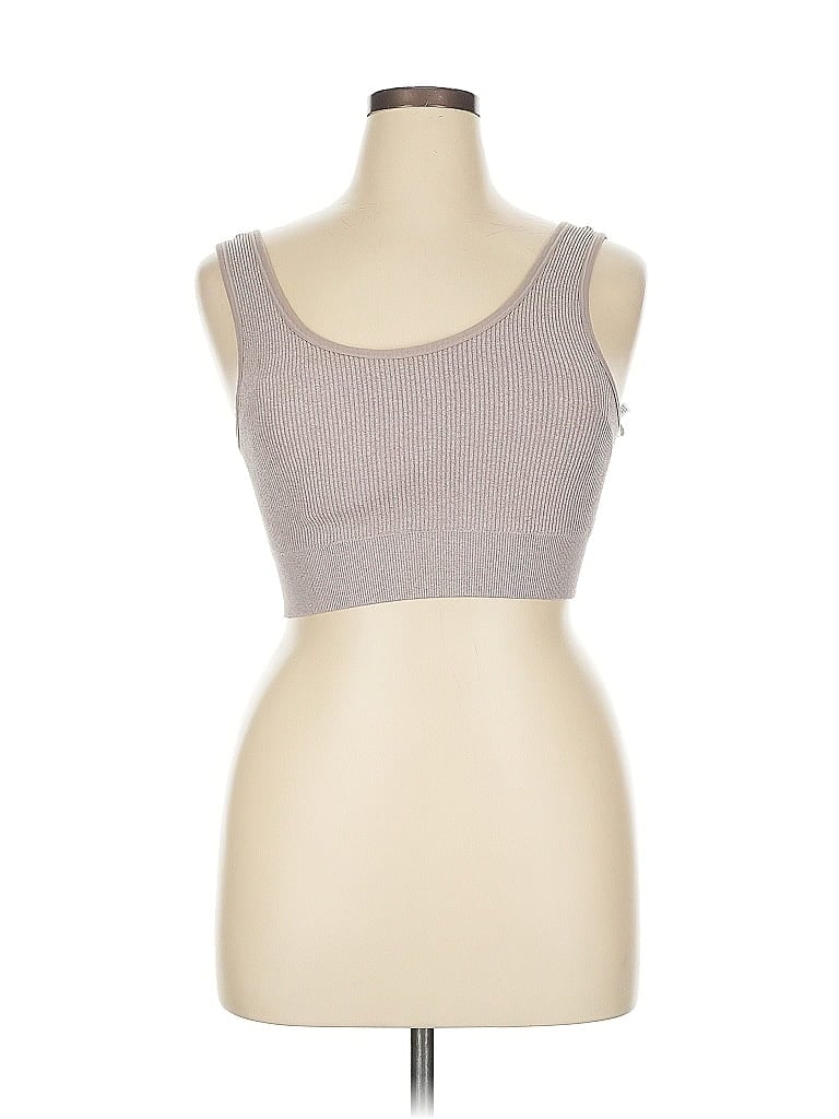 Pre-owned Aerie Sleeveless T-shirt In Gray