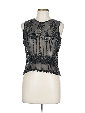 Calypso by Christiane Celle Sleeveless Silk Top (view 1)
