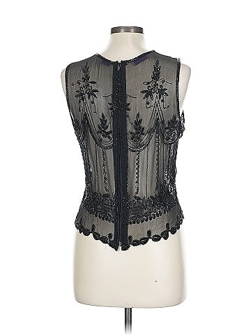 Calypso by Christiane Celle Sleeveless Silk Top (view 2)