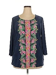 Jm Collection 3/4 Sleeve Blouse