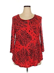 Jm Collection 3/4 Sleeve Blouse