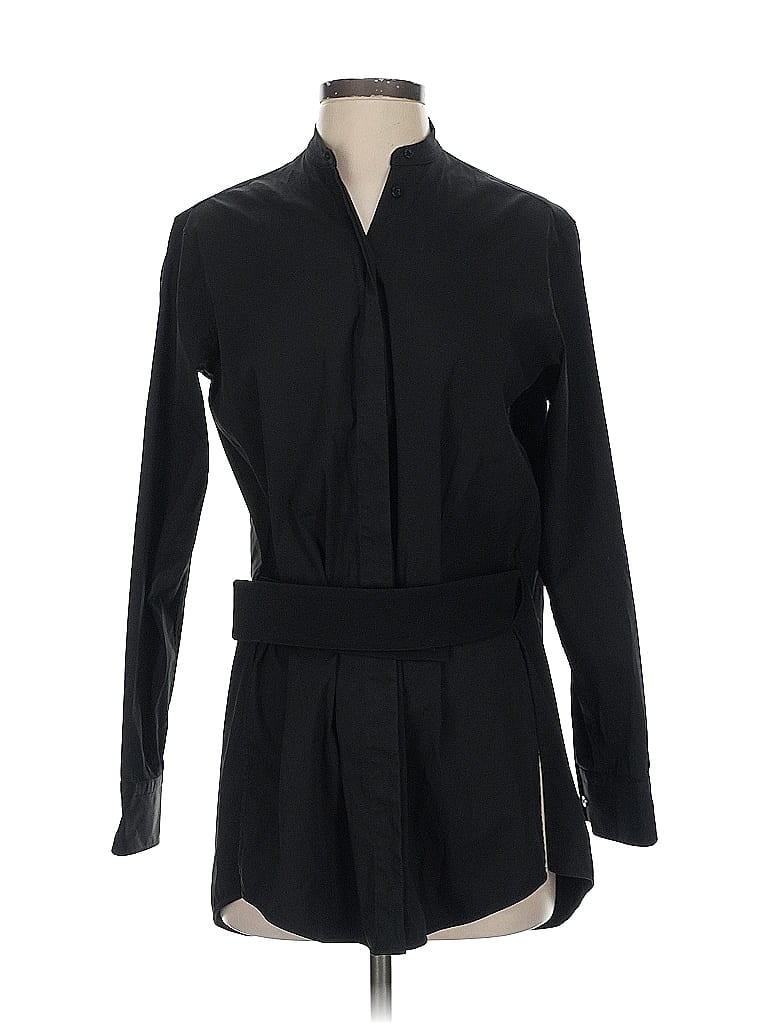 Pre-owned Neil Barrett Long Sleeve Blouse In Black