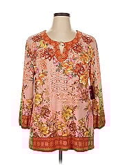 Jm Collection 3/4 Sleeve Blouse