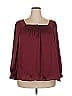 LC Lauren Conrad Burgundy 3/4 Sleeve Blouse Size XXL - photo 1