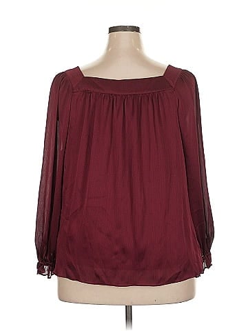 LC Lauren Conrad 3/4 Sleeve Blouse (view 2)