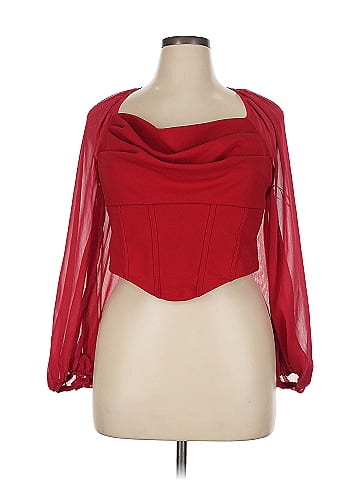 Shein Curve Long Sleeve Blouse (view 1)
