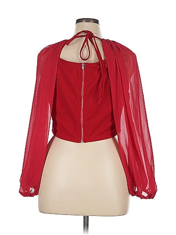 Shein Curve Long Sleeve Blouse (view 2)