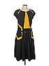 eShakti 100% Cotton Color Block Black Casual Dress Size 10 (estimated) - photo 1
