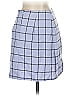 NY Collection Checkered-gingham Blue Casual Skirt Size 2 - photo 2