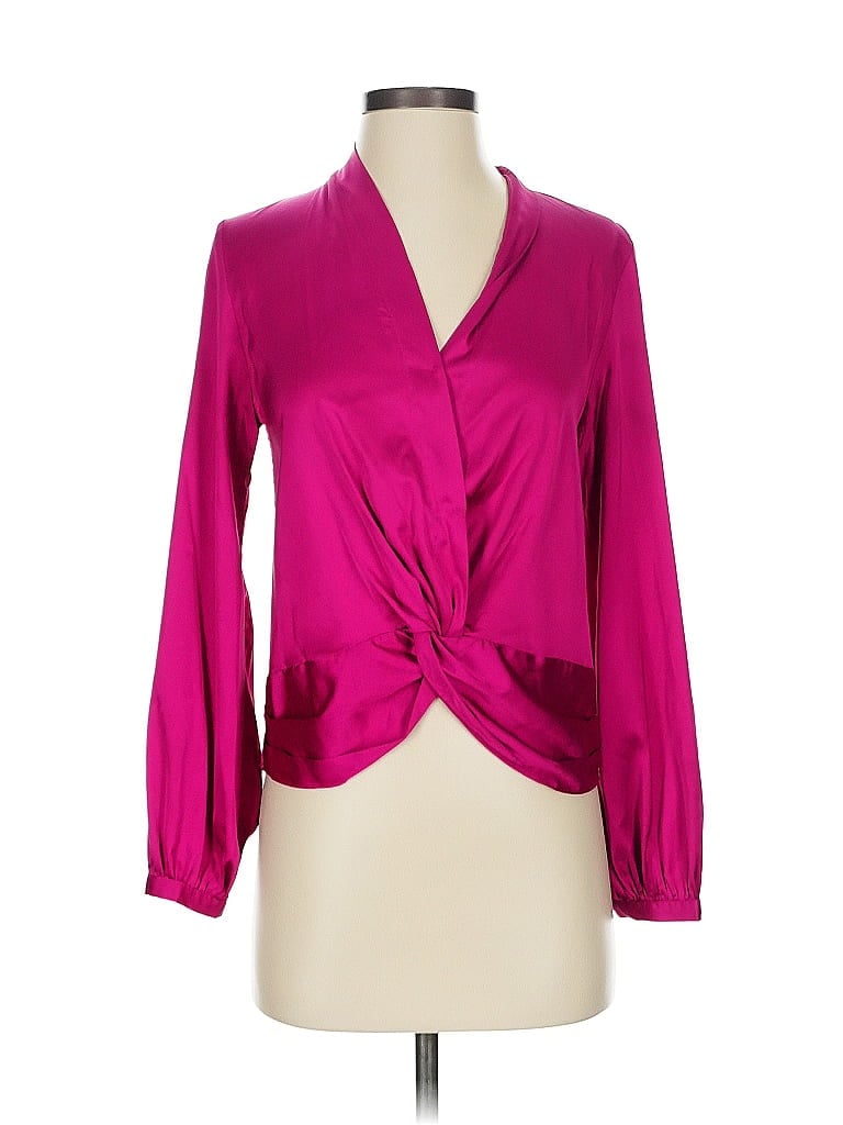 Heartloom 100% Polyester Pink Long Sleeve Blouse Size XS - photo 1
