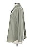 Chico's Solid Gray 3/4 Sleeve Button-Down Shirt Size L - photo 5