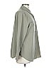Chico's Solid Gray 3/4 Sleeve Button-Down Shirt Size L - photo 4