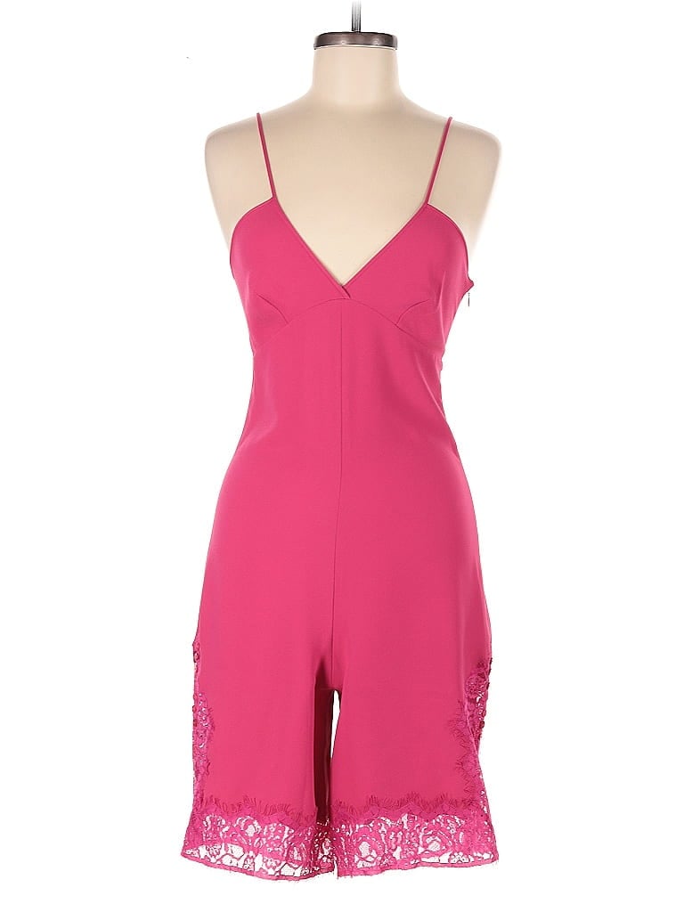 Maje 100% Polyester Solid Pink Romper Size S - photo 1