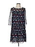 Tanya Taylor 100% Silk Print Blue Cocktail Dress Size 6 - photo 1