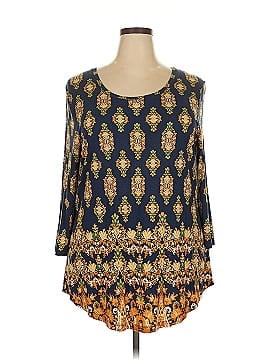 Jm Collection 3/4 Sleeve Blouse