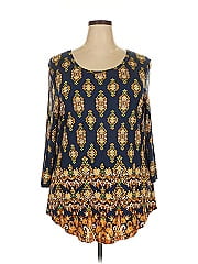 Jm Collection 3/4 Sleeve Blouse