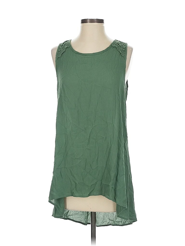 Pre-owned Blue Rain Sleeveless Blouse In Green