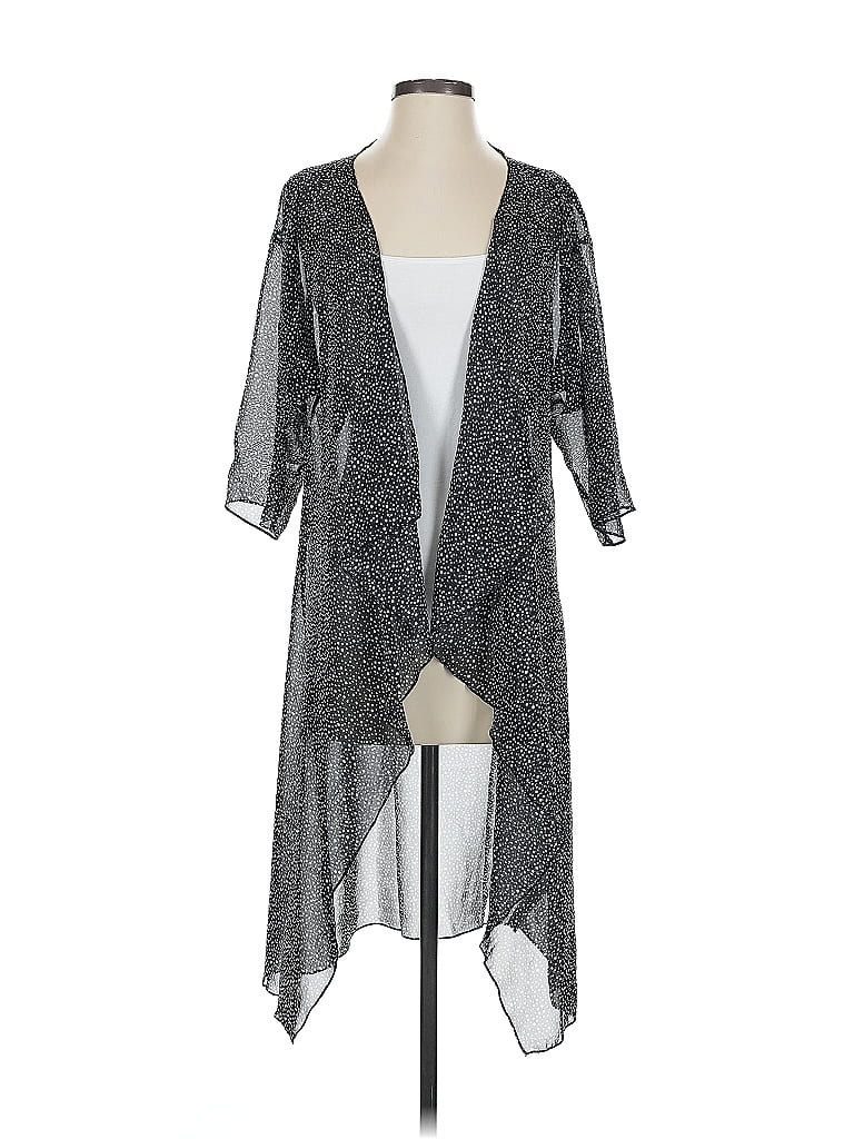 Pre-owned Lularoe Kimono In Gray