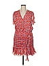 Tanya Taylor 100% Polyester Red Cocktail Dress Size 14 - photo 1