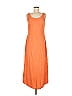 Peruvian Connection 100% Pima Cotton Solid Orange Casual Dress Size M - photo 1