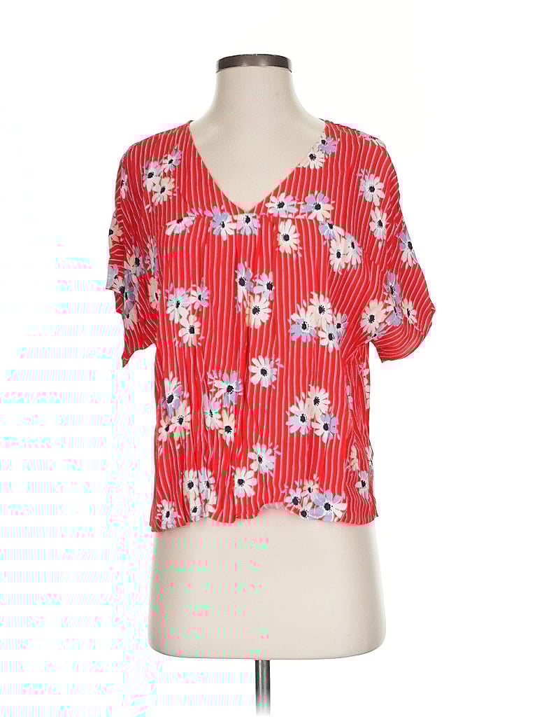 Pre-owned Madewell Short Sleeve T-shirt In Red