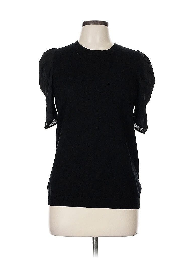 Pre-owned Adrianna Papell Sweater Vest In Black