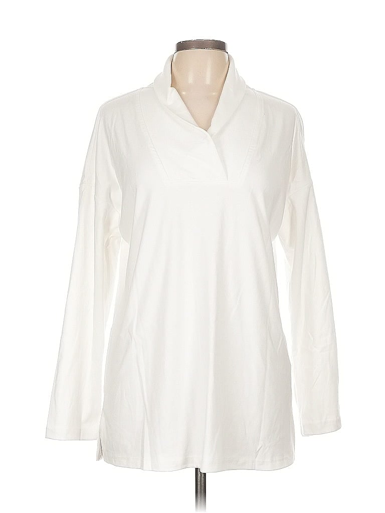 Pre-owned Unbranded Long Sleeve Blouse In White