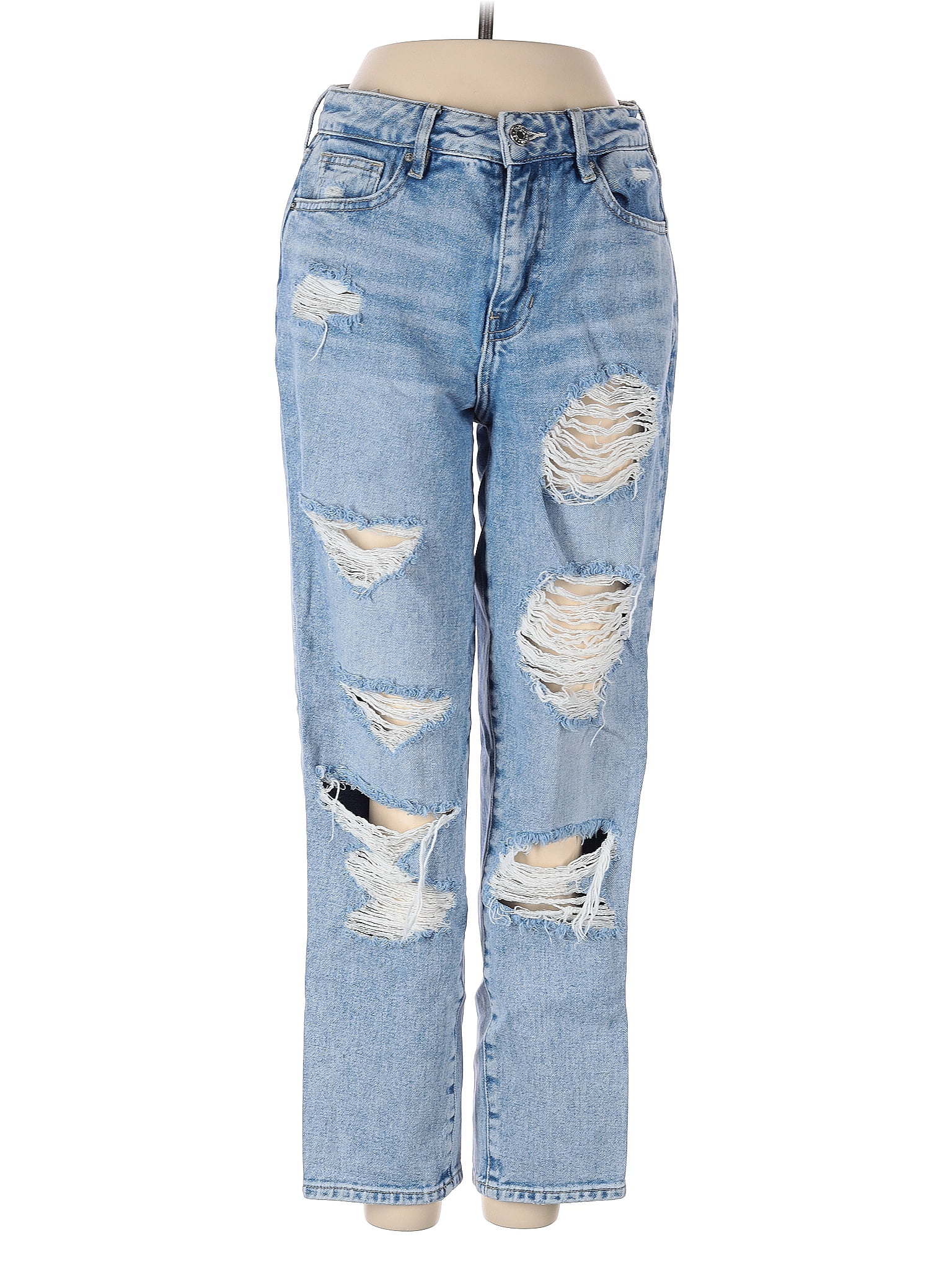 PacSun 100% Cotton Hearts Blue Jeans Size 24 waist