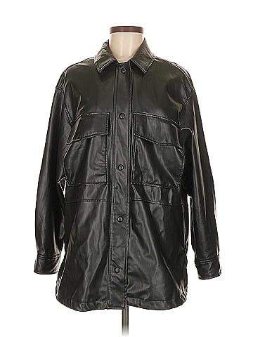 Zara Faux Leather Jacket (view 1)