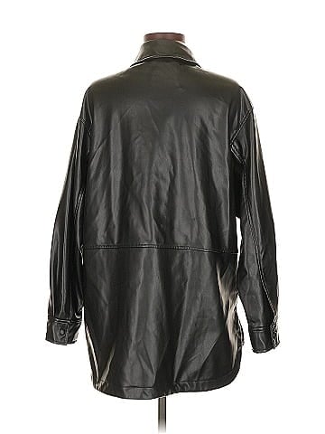 Zara Faux Leather Jacket (view 2)