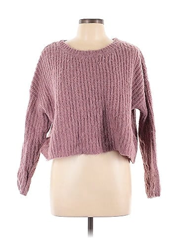 Self Contrast Pullover Sweater (view 1)