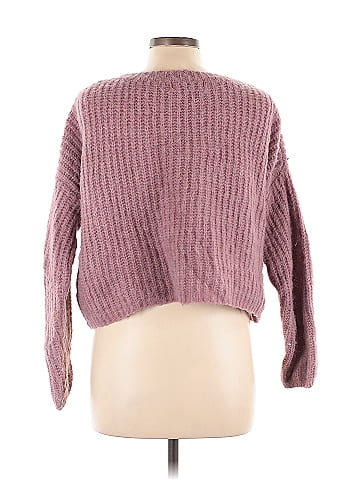 Self Contrast Pullover Sweater (view 2)