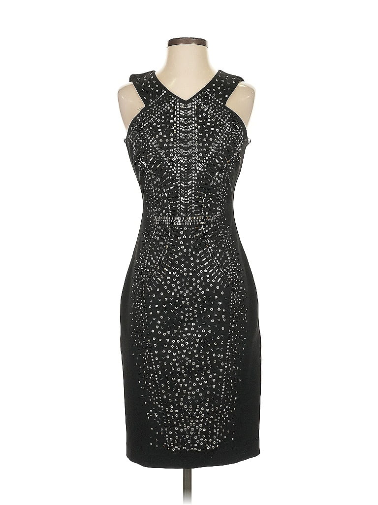 Pre-owned Caché Cocktail Dress In Black