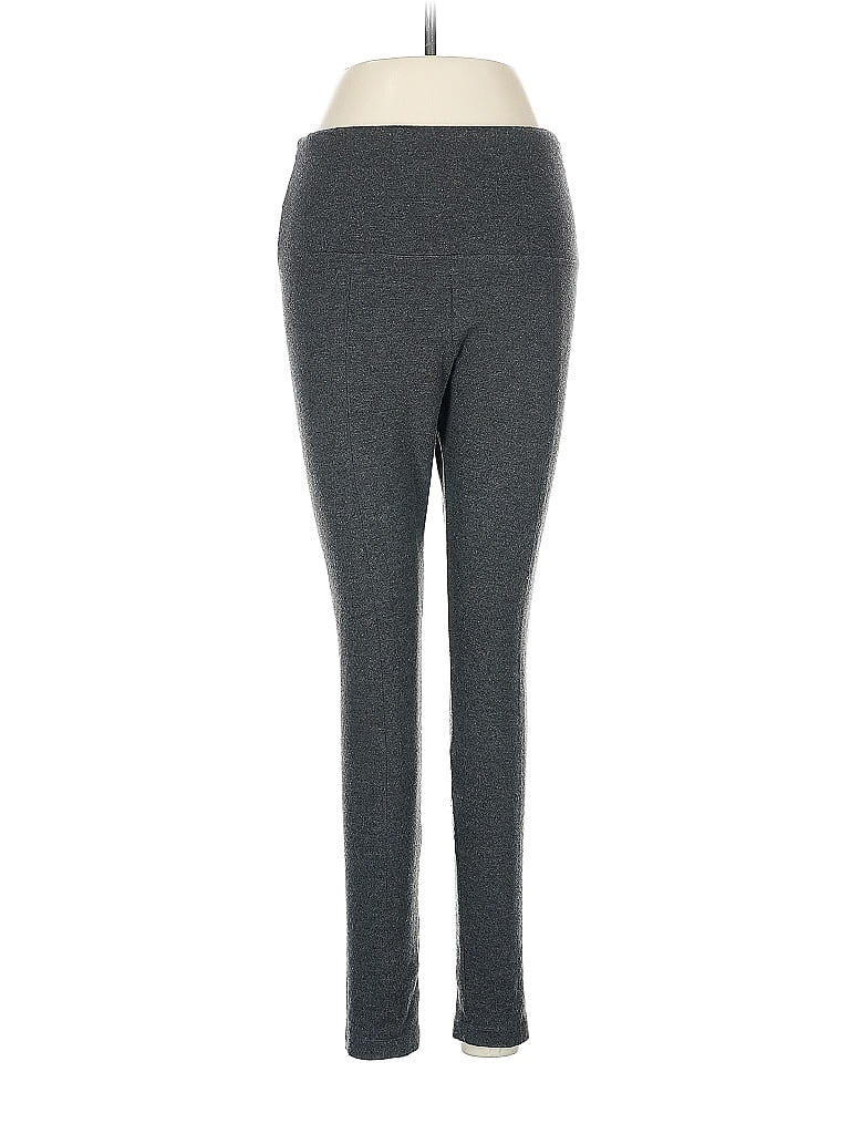 Lyssé Solid Gray Active Pants Size M - photo 1