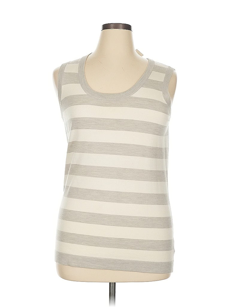 Akris Punto Ivory Sleeveless T-Shirt Size 14 - photo 1