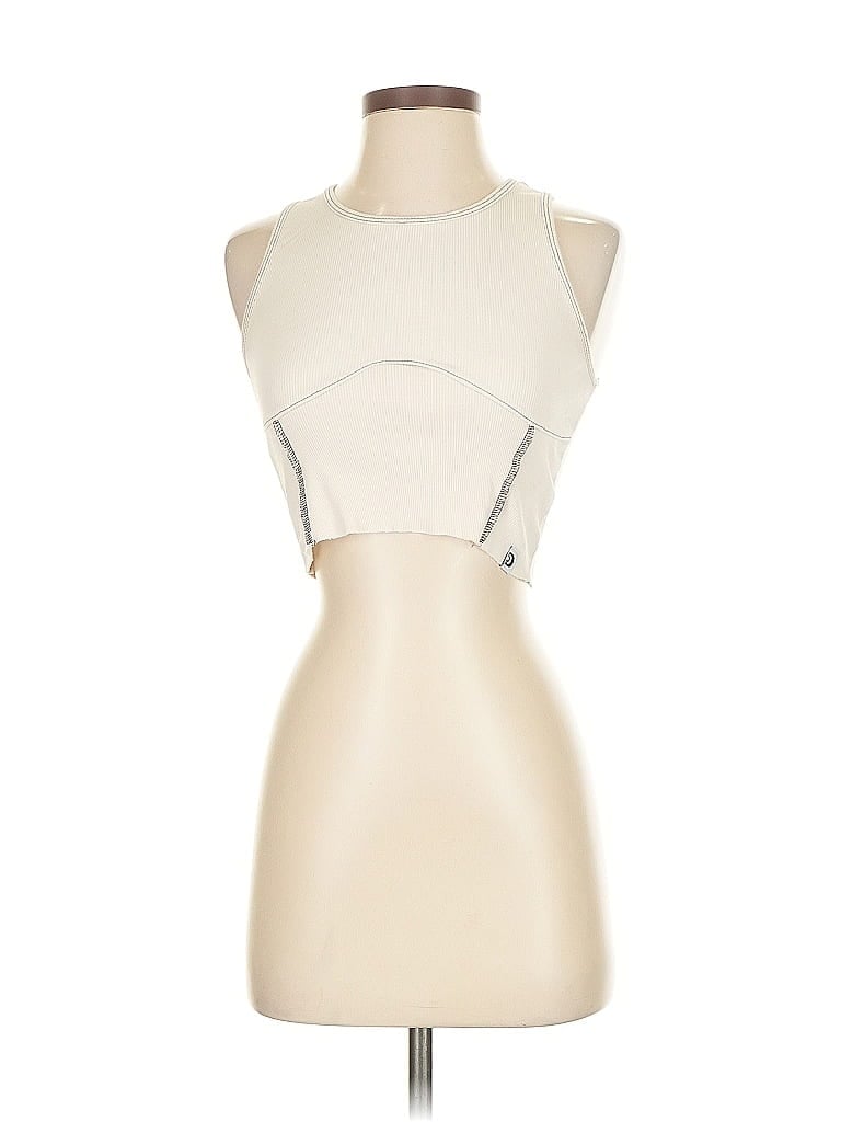 Pre-owned Daydreamer La Sleeveless Blouse In White