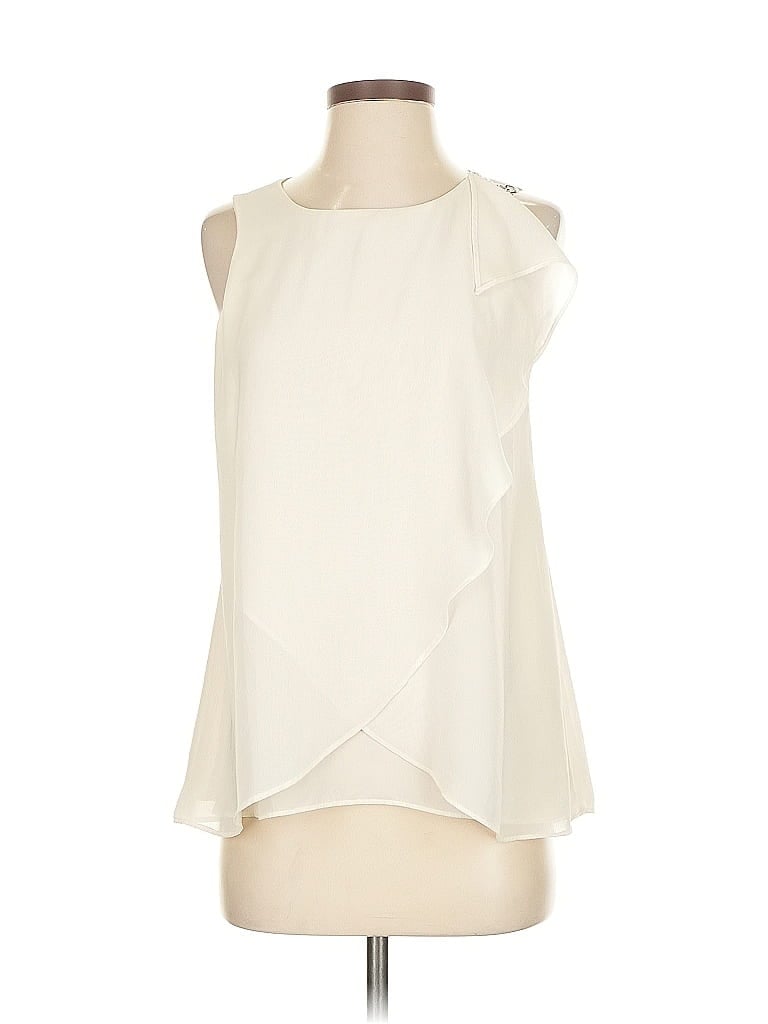 Jennifer Lopez Ivory Sleeveless Blouse Size XS - photo 1