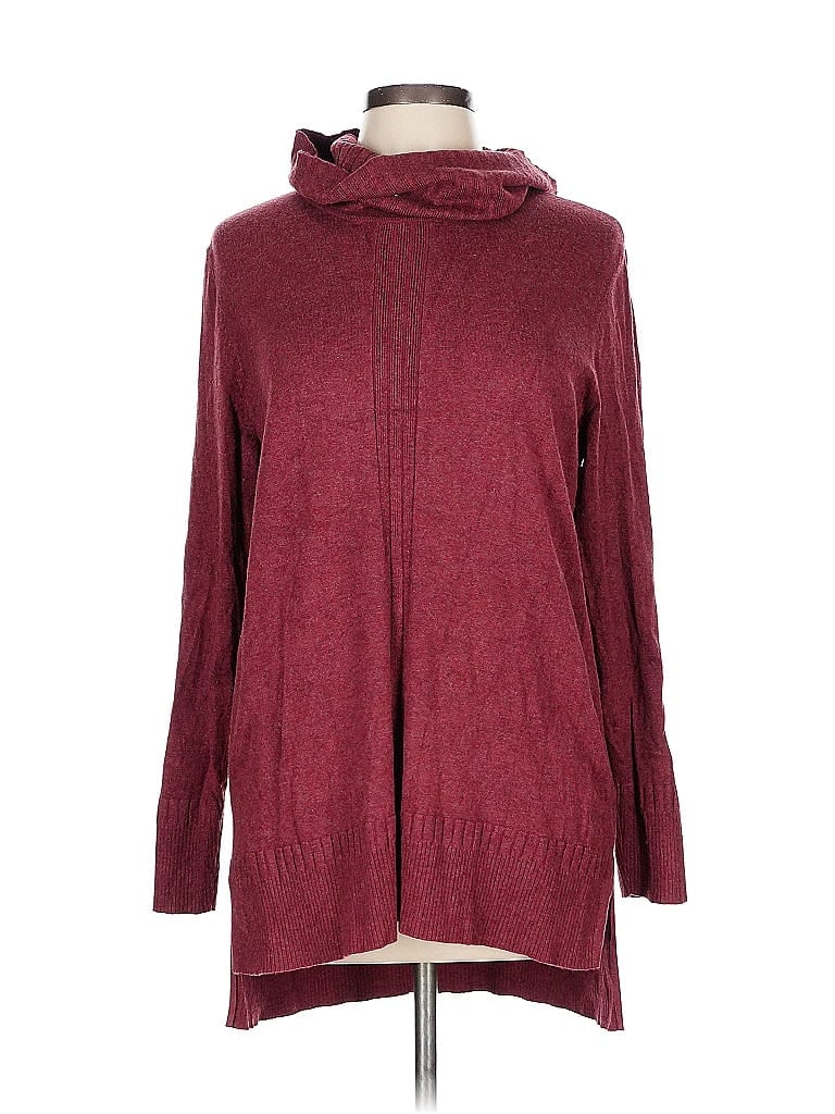 Click to view more detailed imagery on our partner's website Pre-owned Tribal Turtleneck Sweater In Burgundy