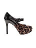 Nine West Animal Print Brown Tan Heels Size 7 1/2 - photo 1